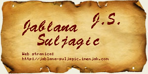Jablana Šuljagić vizit kartica